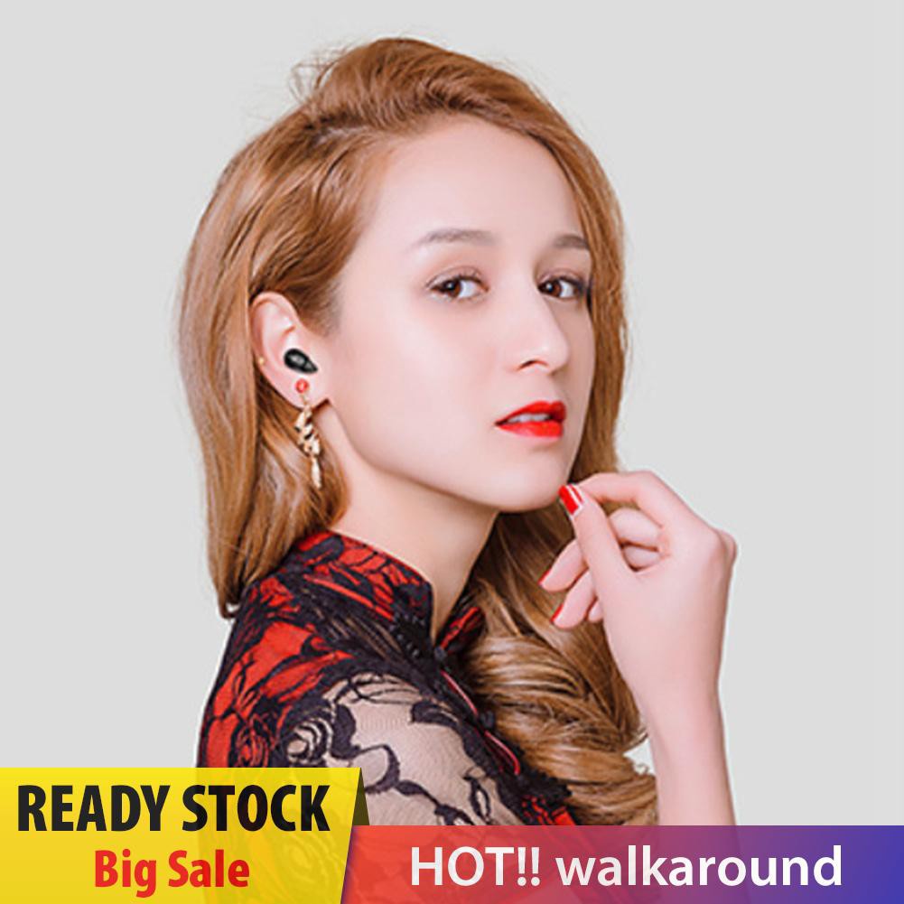 Tai nghe nhét tai X9 bluetooth 5.0 không dây mini âm thanh stereo tích hợp micro phong cách thể thao