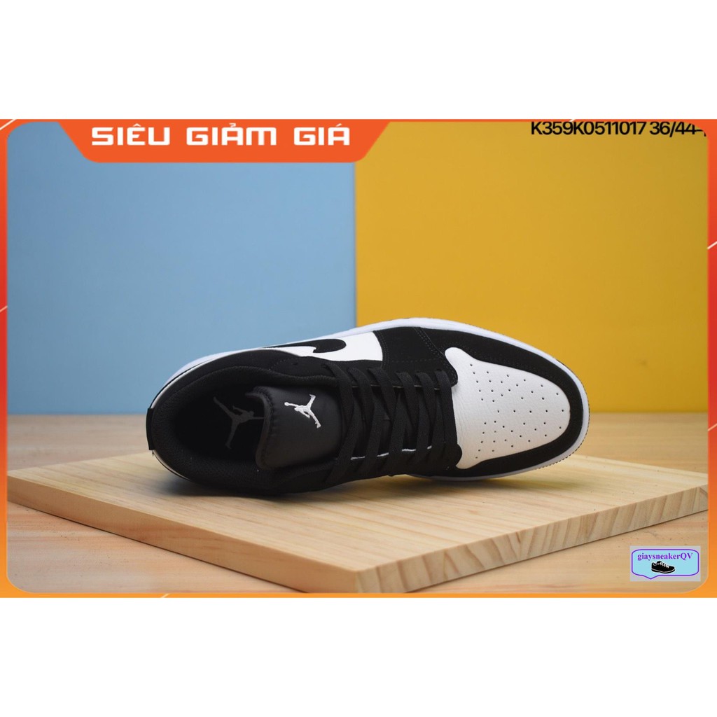 Giày thể thao Air Jordan 1 Low SE Black White  thấp cổ siêu đẹp, Giày Jordan 1 đen trắng dành cho nam và nữ