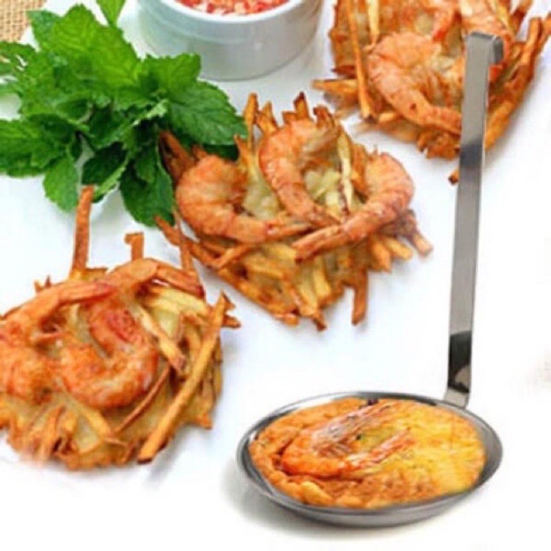 Combo 5 khuôn bánh tôm inox cao cấp sáng bóng