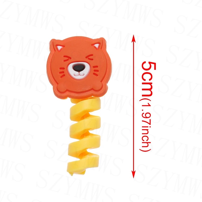 Phụ Kiện Quấn Bảo Vệ Dây Cáp Sạc iPhone Hình Xoắn Ốc Hoạt Hình Dễ Thương