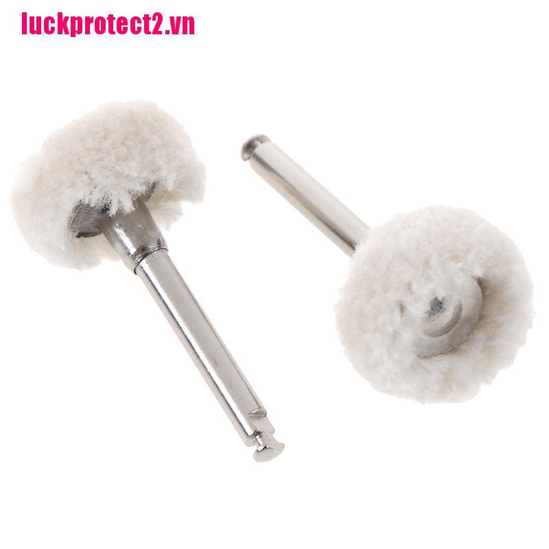 H&L 10Pcs/Set Dental Polishing Wheel Wool Cotton Polishing Pad Brushes Rotary Tools