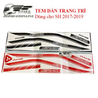 Decal Tem Dán Xe SH 2017-2019 AMG 3 Lớp <DPOL>