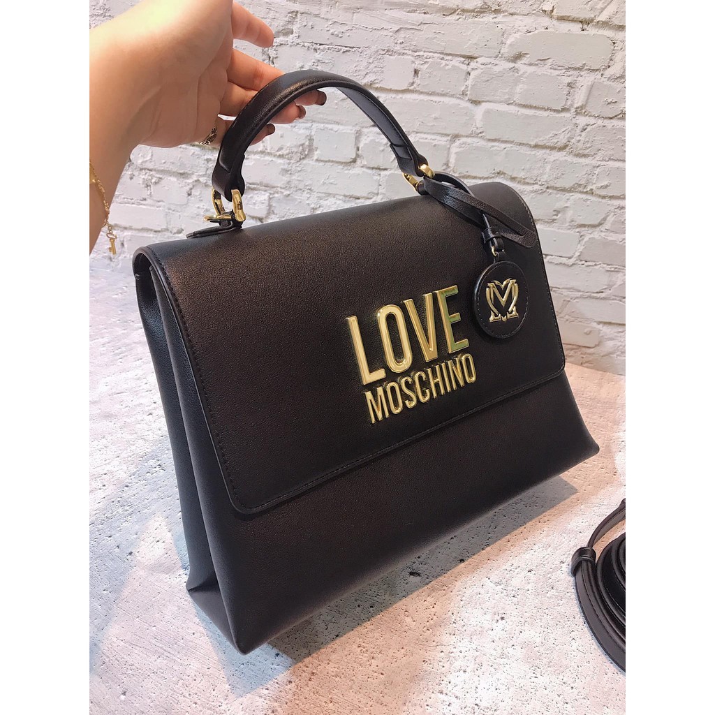 Túi xách nữ chính hãng Love Moschino - Size: 27/22/10 Cm