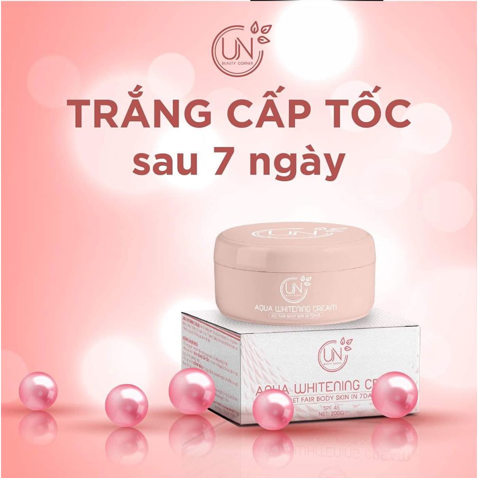 Kem Trắng Da Body Un Tinh Thể Nước Đổi Màu Da - Trắng Cấp Tốc Sau 7 Ngay