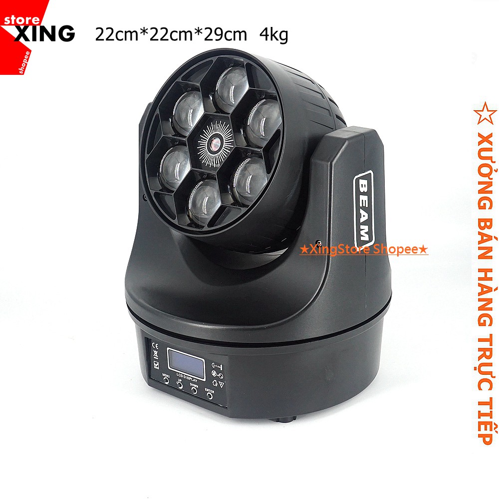 ĐÈN MOVING 6 MẮT LED LASER Đèn sân khấu
