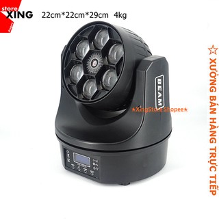 ĐÈN MOVING 6 MẮT LED LASER Đèn sân khấu