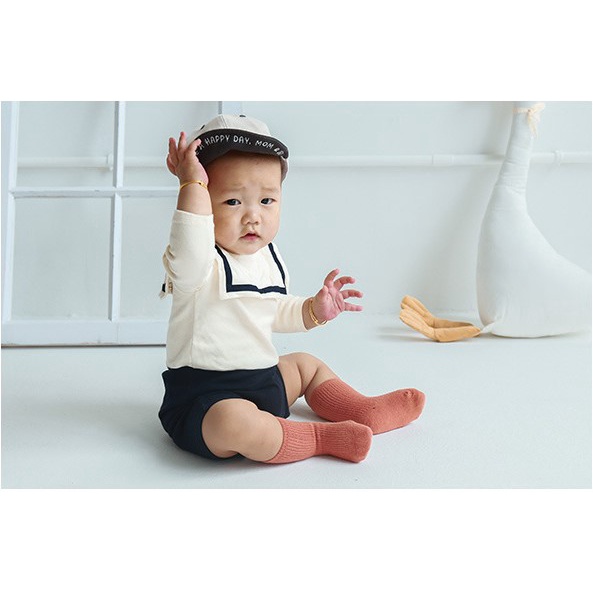 Set 3 đôi tất vớ trơn tone màu Hàn Quốc cho bé Mimi Kids T04