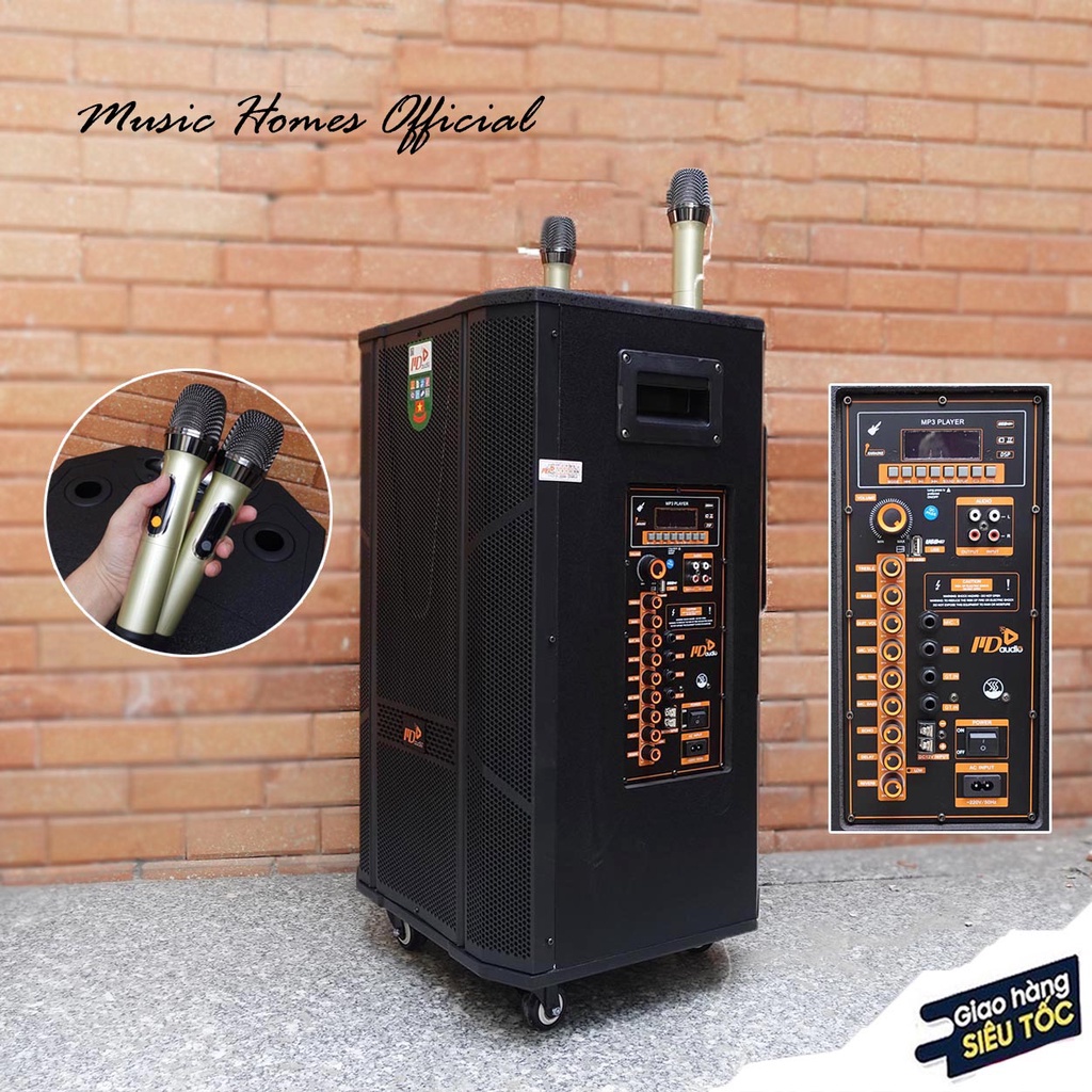 Loa kéo MDaudio M1568/ M1566 Bass 40 - 3 đường tiếng | Tiếng bass chắc, gọn, âm micro bay bổng | Bảo hành 12 tháng