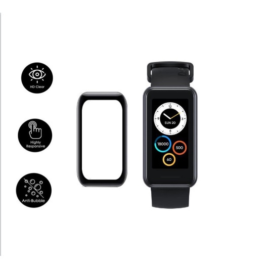 Miếng dán bảo vệ màn hình đồng hồ thông minh Realme Band 2 Band2 3D bằng TPU mềm chống trầy xước
