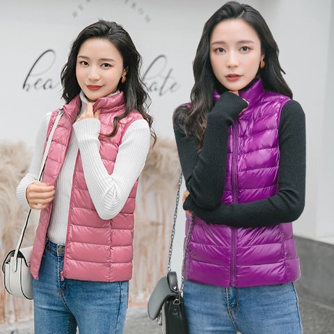 Áo Khoác Phao Không Tay Dáng Ôm Thời Trang Mùa Đông Hàn Quốc Dành Cho Nữ
