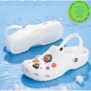 DÉP SỤC CROCS BAND CLASSIC CLOG MÀU TRẮNG HÀNG CHUẨN XỊN FULL BOX