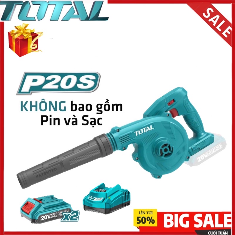 TOTAL Máy thổi bụi dùng pin 20V TABLI20018 < HÀNG CHÍNH HÃNG >