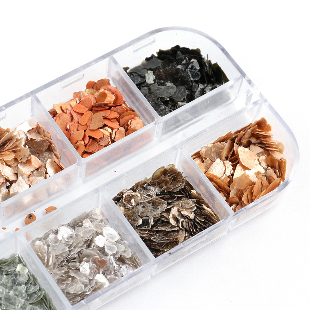 Hộp Phụ Kiện Kim Tuyến 3D Thích Hợp Trang Trí Móng Tay Kiểu Cách Nhật Bản