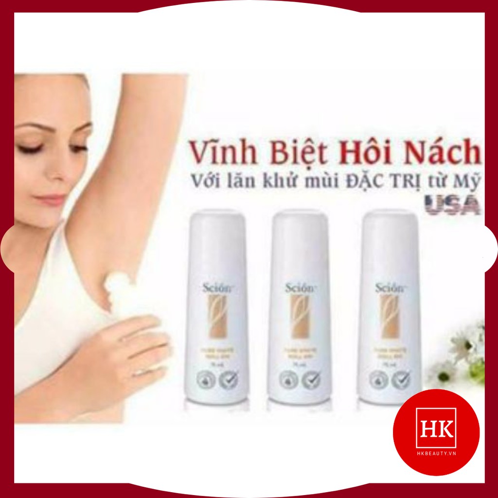 Lăn Khử Mùi Scion Pure White Roll On Nuskin 75ml - giảm tiết mồ hôi, khử mùi mồ hôi