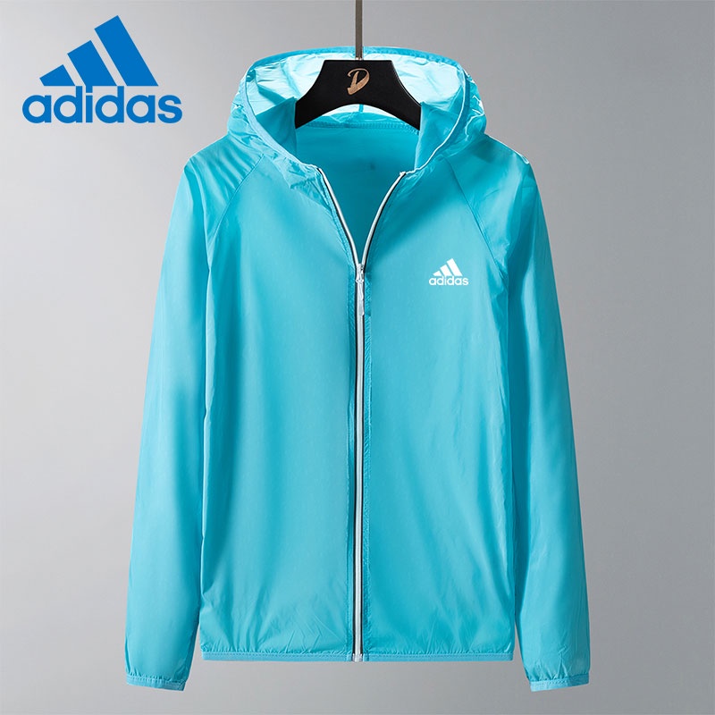 Adidas Áo Khoác Gió Màu Trơn Siêu Nhẹ Nhanh Khô Chống Tia UV Thời Trang 2022 Cho Nam Và Nữ