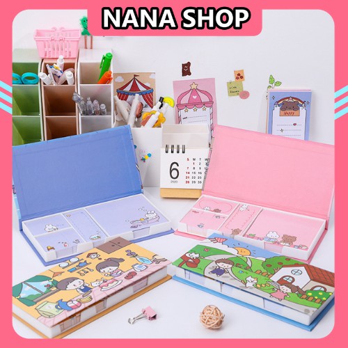 Bộ Giấy Note 480 TờSIÊU HOTHộp Giấy Note Sticker Sweet House Siêu Kute