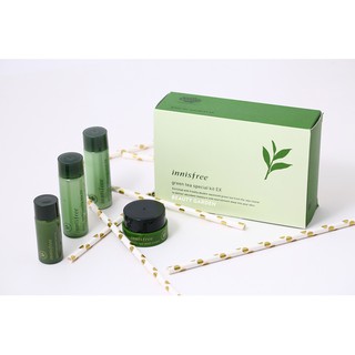 Bộ Kit Dưỡng Da Mụn Cấp Ẩm Innisfree Green Tea Special Kit EX (Bestseller)