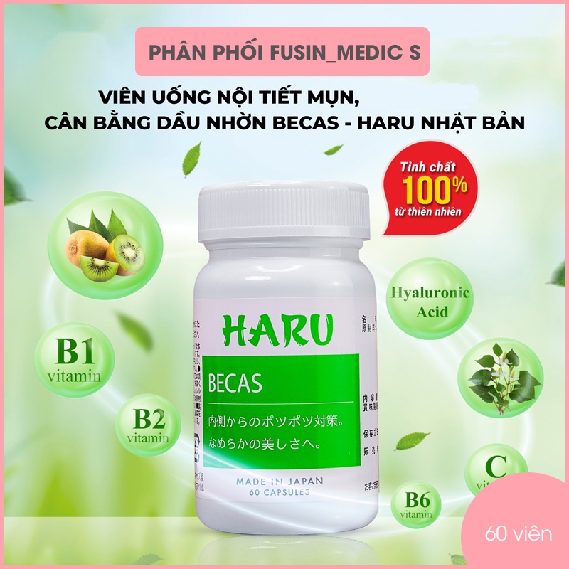 Viên uống giảm mụn, kiềm dầu Haru _ Medic S