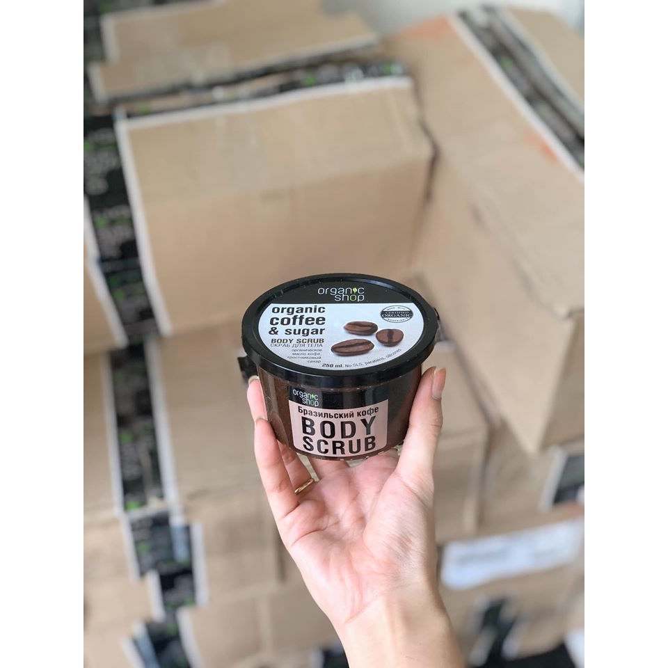 Tẩy Da Chết Toàn Thân Organic Shop Coffee Sugar Body Scrub