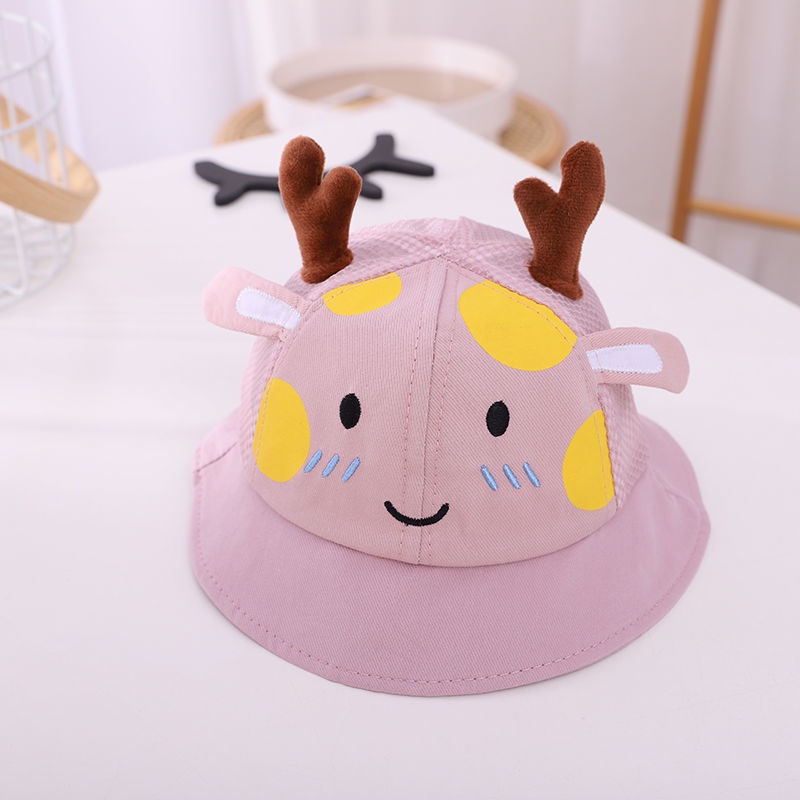 Nón chống nắng trẻ em tai Hưu 3D thêu chi tiết sắt nét dễ thương PocoHome, thiết kế lưới thoáng khí cho bé từ 0-1 tuổi