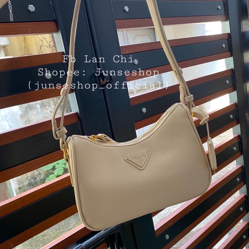 Túi đeo chéo chư P size 20cm da xước full hộp