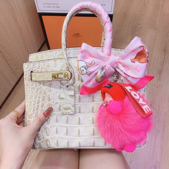 Túi H.M vân cá sấu