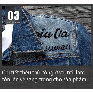 áo khoác jean ngôi sao