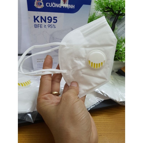 (Hộp 20 Chiếc) Khẩu Trang KN95 mask có van thở