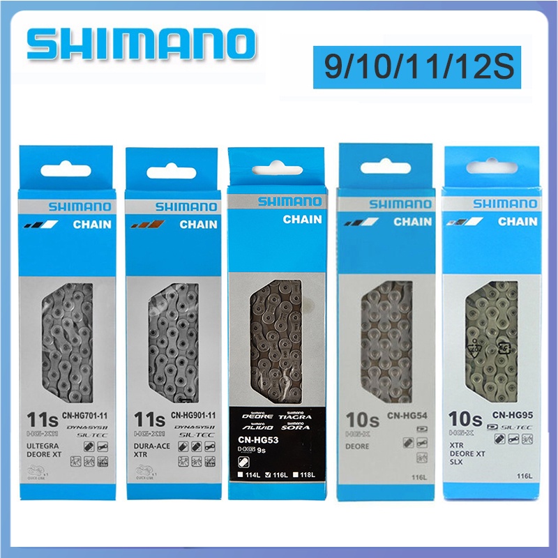 SHIMANO Dây Xích Xe Đạp Leo Núi 8 / 9 / 10 / 11 / 12 116L IG51 HG54 HG53 HG75 HG701 HG901 M8100