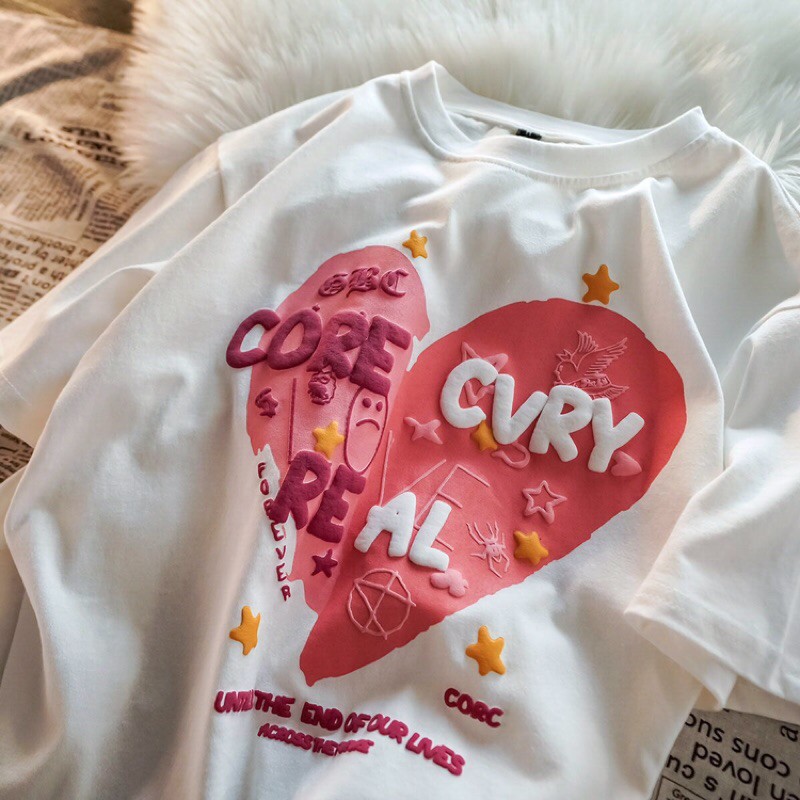 Áo phông tay lỡ dáng rộng in hình 3D | BigBuy360 - bigbuy360.vn