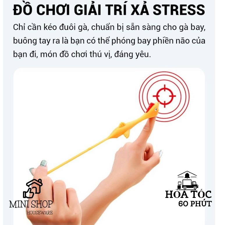 Gà Bắn Dính Tường, Đồ Chơi Ná Hình Chú Gà Giải Trí.