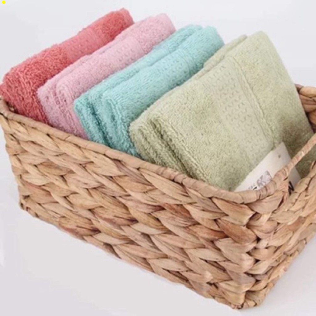 Set 3 khăn mặt Monored xuất Nhật cotton cao cấp mềm mịn 34x34 cm
