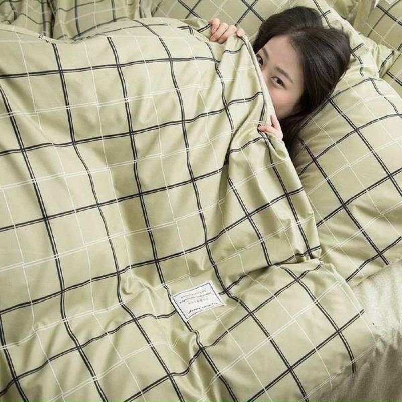 Bộ Chăn Ga Cotton Kẻ - Phông Hàn Quốc 100% Sunday bedding,hàng Nhập Khẩu Cao Cấp | BigBuy360 - bigbuy360.vn