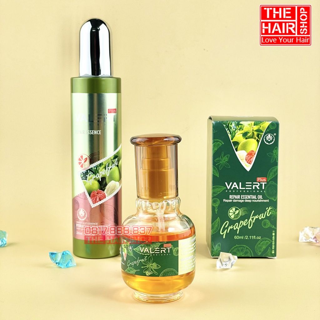 Xịt Dưỡng Tóc Tinh Dầu Bưởi Valert Grapefruit 220ml Ngăn ngừa rụng tóc - kích thích mọc tóc - phục hồi tóc hư tổn