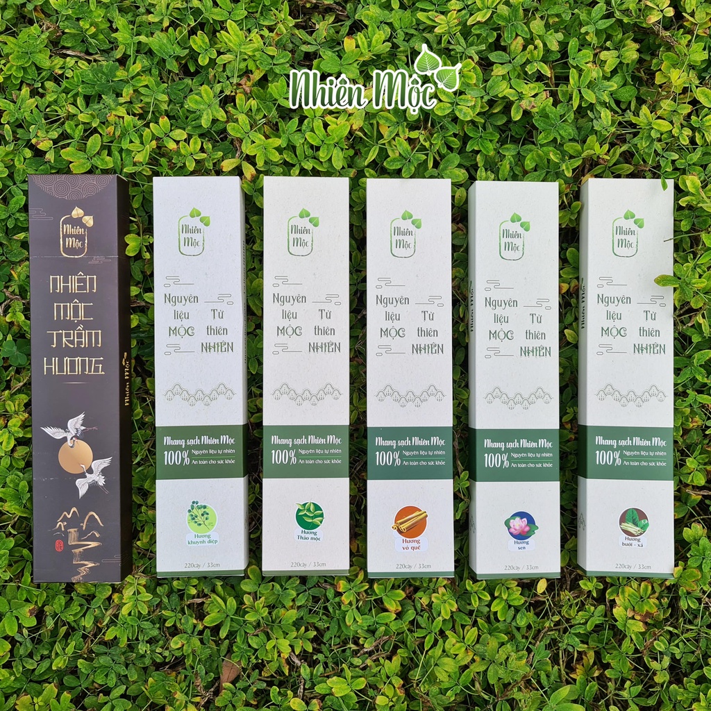 Nhang Sạch Nhiên Mộc Bảo Vệ Môi Trường - Nhang Sạch 100% Không Hoá Chất Có Giấy Kiểm Định - Không Đậu Tàn - Cực Ít Khói
