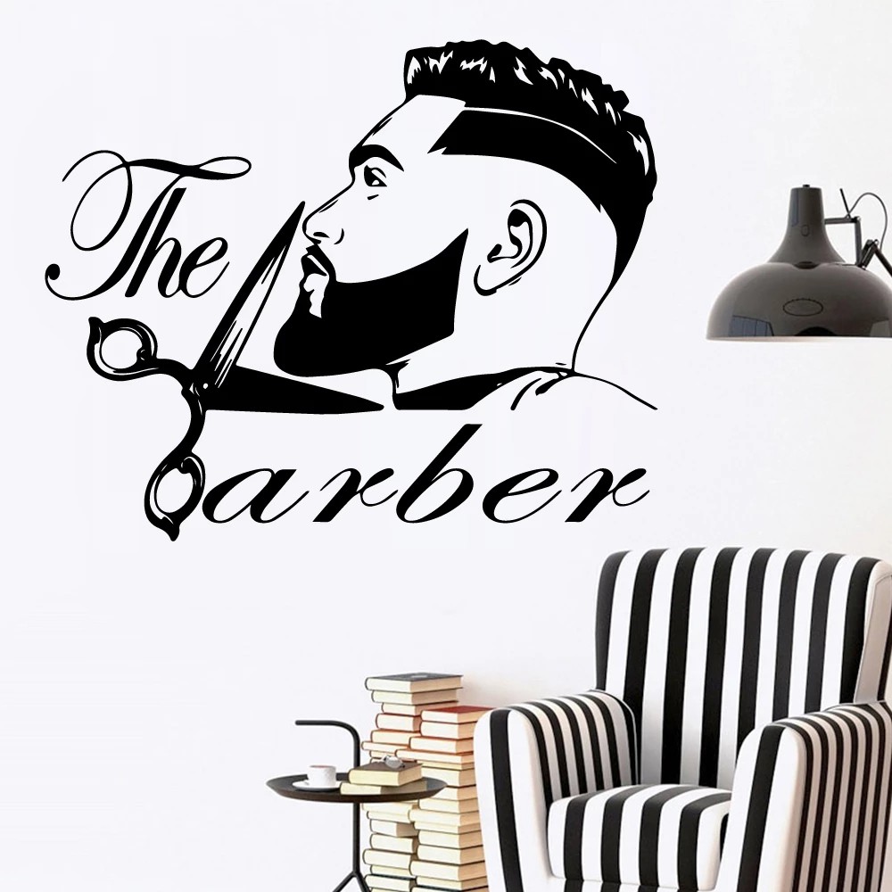 Decal Trang trí Barber, Salon cắt tóc (P1/6)