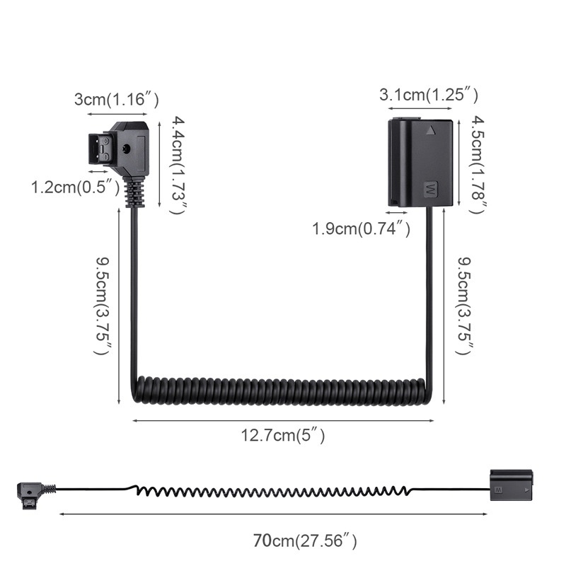 Dây Cáp Nguồn Np-Fw50 Cho Pin Máy Sony A7 A6500 A5100