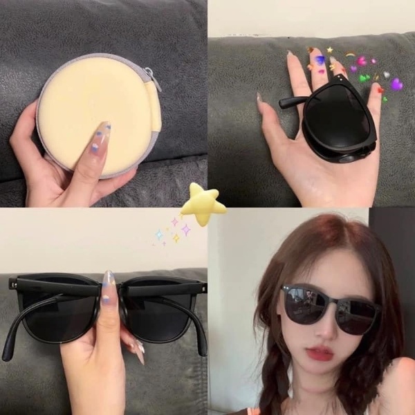 Kính Mát Nam Nữ - Kính Râm Thời Trang Cao Cấp Thiết kế Nhỏ Gọn Sang Trọng Tiện Lợi, Chống Tia UV BẢo Vệ Măt Hk_Shop9720