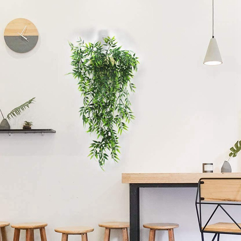 Bộ 2 Cây Tre Nhân Tạo Có Móc Treo Trang Trí Nhà Cửa