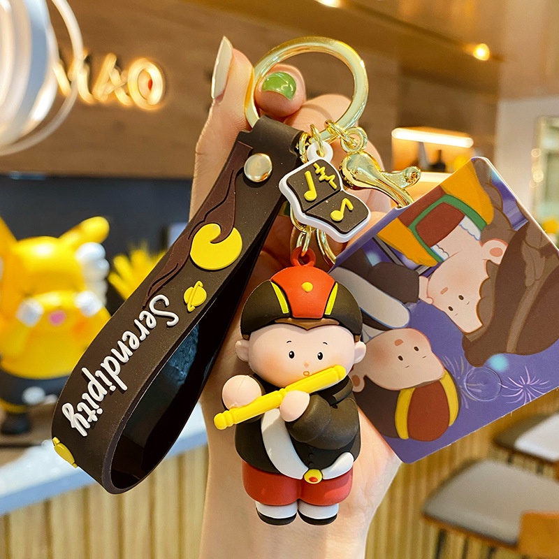 Móc Khóa Đính Ngọc Trai Nhân Vật Hoạt Hình Dễ Thương