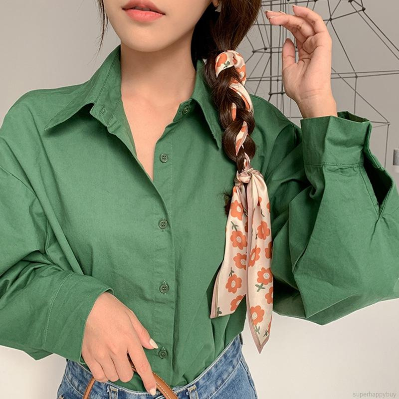 Dây Buộc Tóc Ruy Băng Thắt Nơ Xinh Xắn Cho Nữ