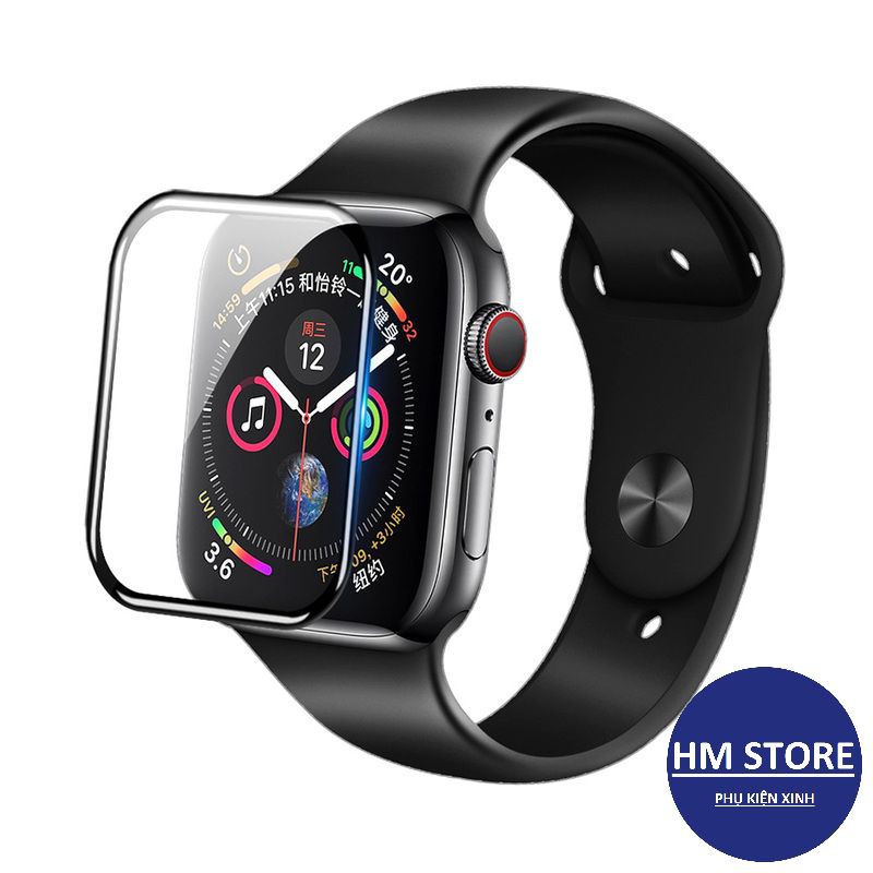 Kính cường lực - Cường lực cho Apple Watch full màn hình, chống va đập, cọ xát