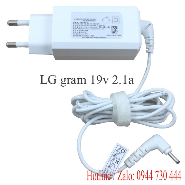Nguồn sạc Lg gram 19v cho laptop LG 14Z970