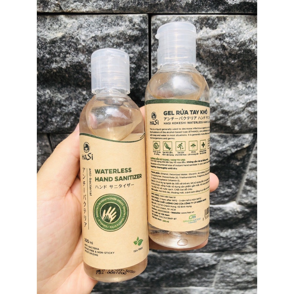 Gel Rửa Tay Khô Hasi Kokeshi Waterless Hand Sanitizer 100ml