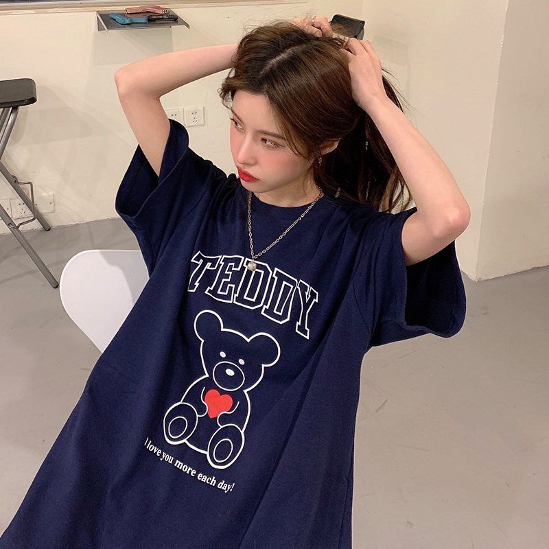 Áo thun tay lỡ unisex Gấu TEDDY
