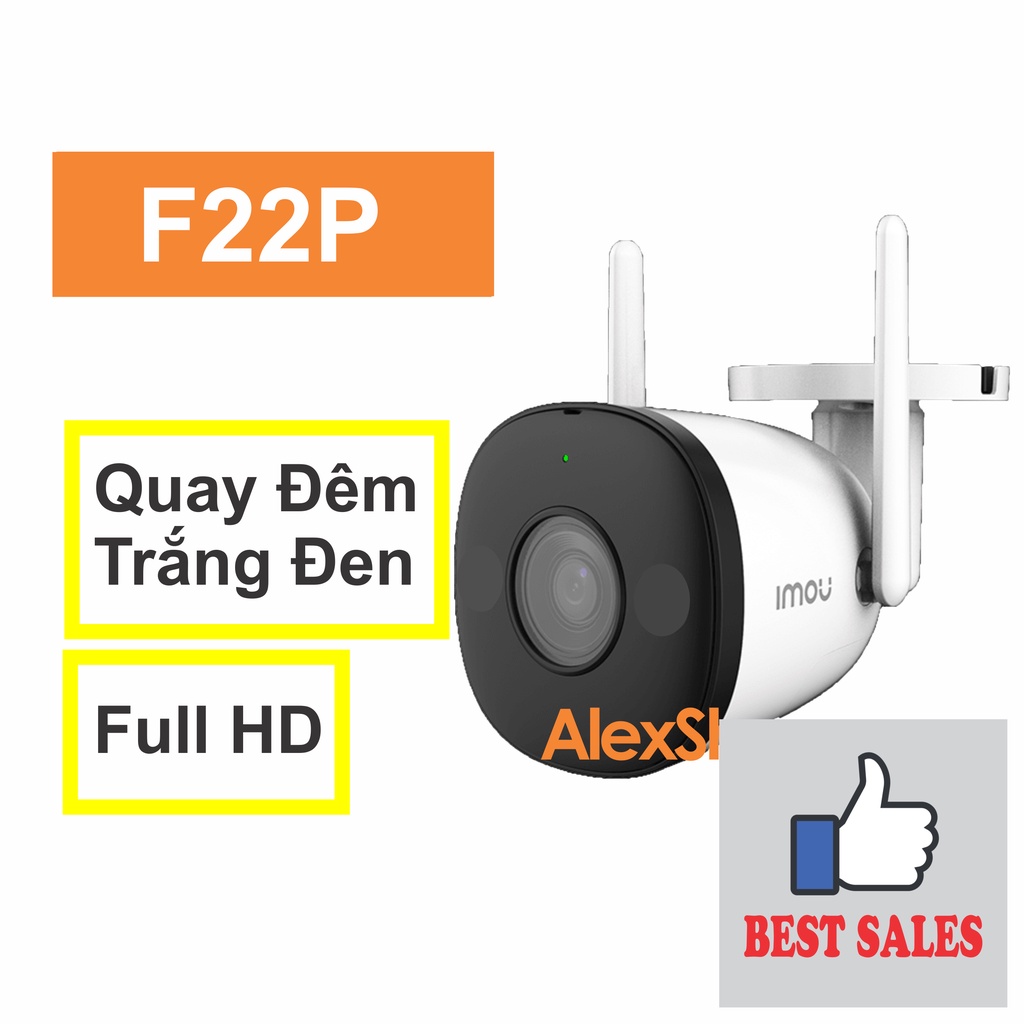Camera Imou F22 / F42 Ngoài Trời Quay Đêm Màu Bullet 2M/4M AI - Chính Hãng