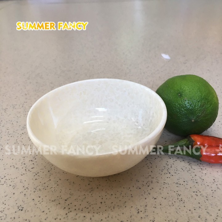 Chén chấm 8.6 x 3.3 cm  nhựa melamine phíp màu vân đá trắng  - small bowl F-CO34