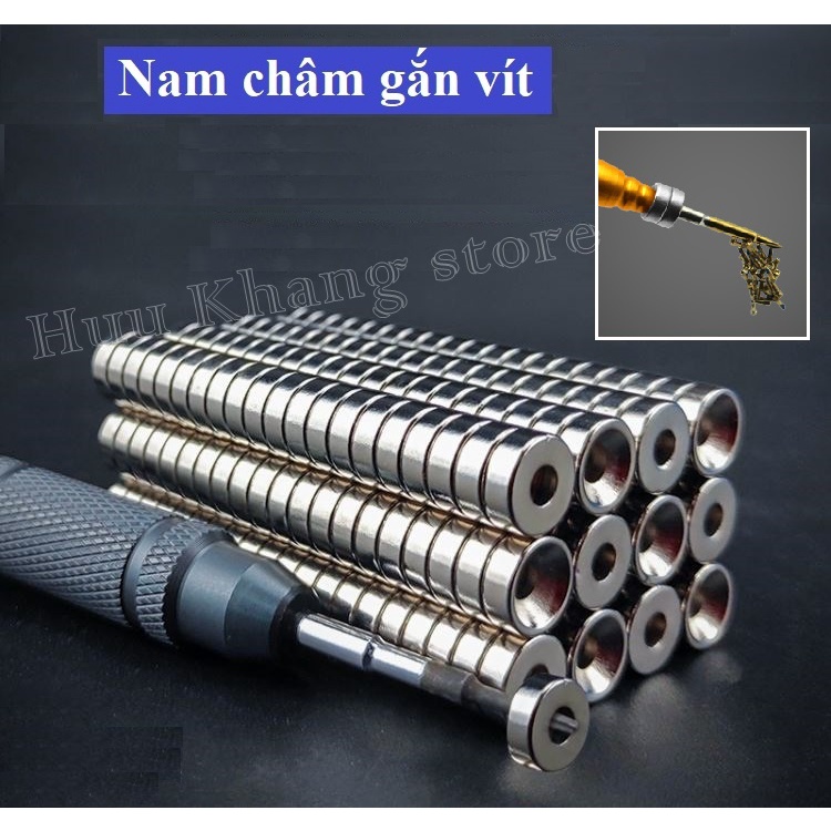 Set 5 viên nam châm gắn đầu vít điện thoại