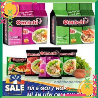 Túi 5 Gói Mì Khoai Tây Omachi 80g