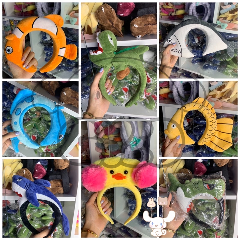 Cài tóc - Bờm tóc con cá 🐳 Cả họ nhà cá siêu đáng iu luôn ❤️🦈🐋🐟🐠